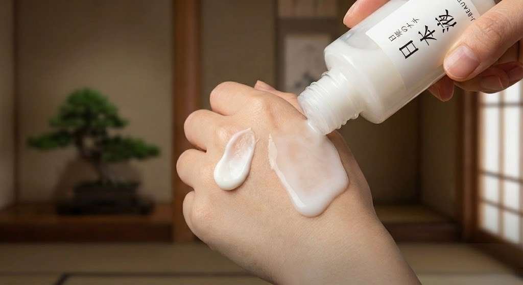 Japon skincare'de emulsion (乳液) — hafif nemlendirici katman
