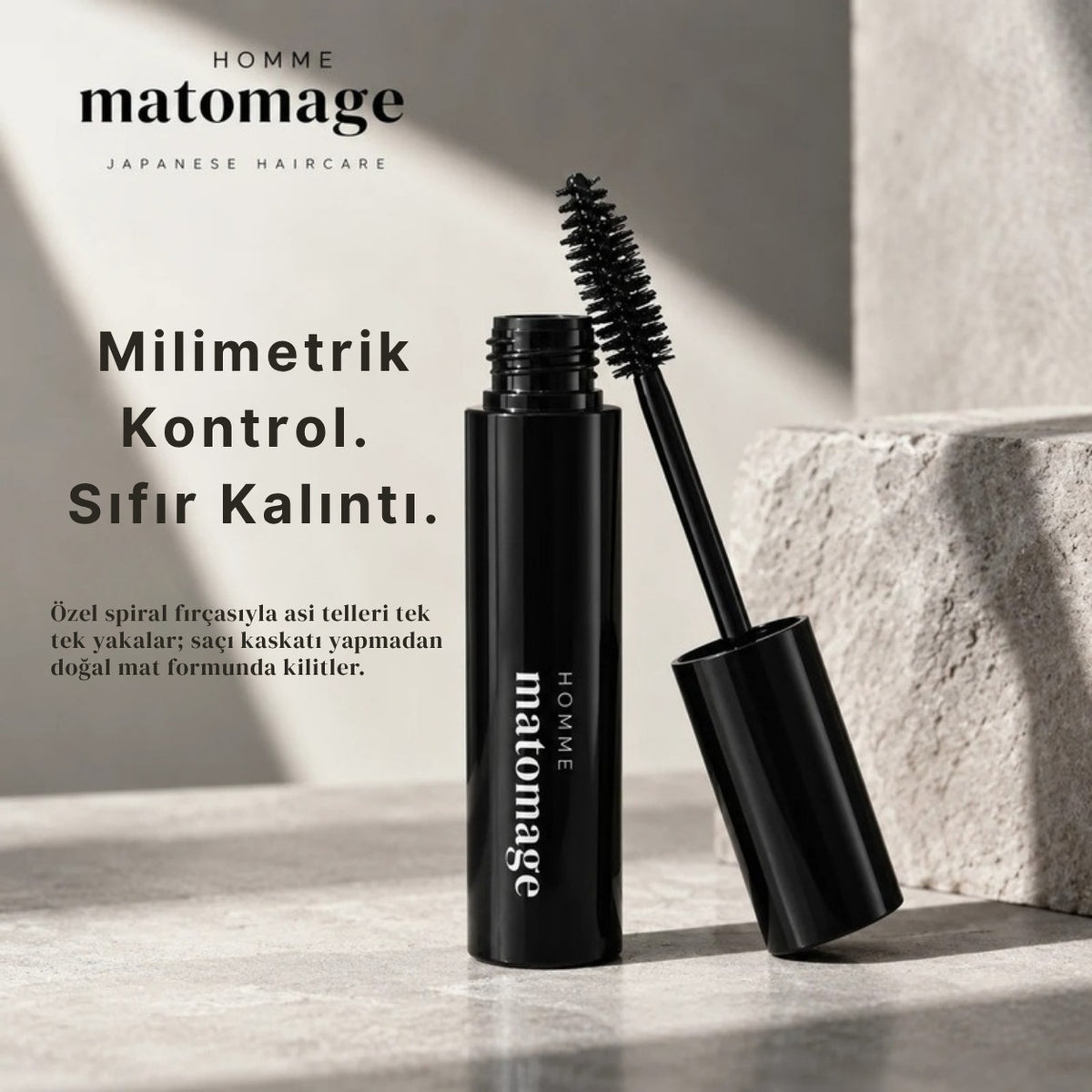 Utena Matomage Homme Point Design Stick maskara tipi saç sabitleyici