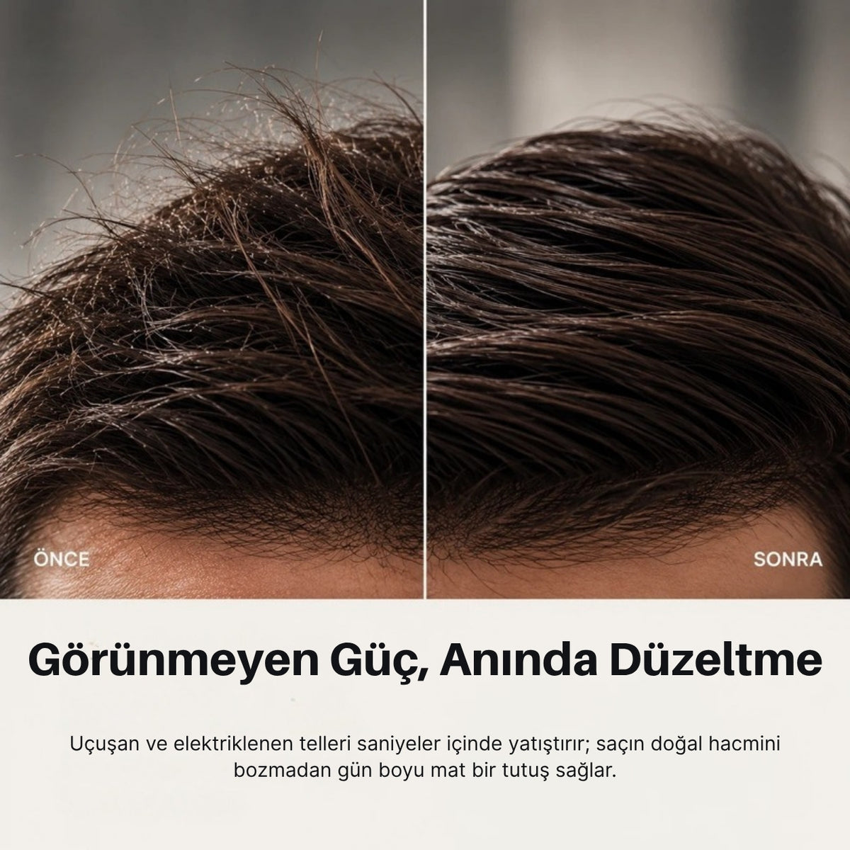 Matomage Homme wax ile erkek saçında önce ve sonra