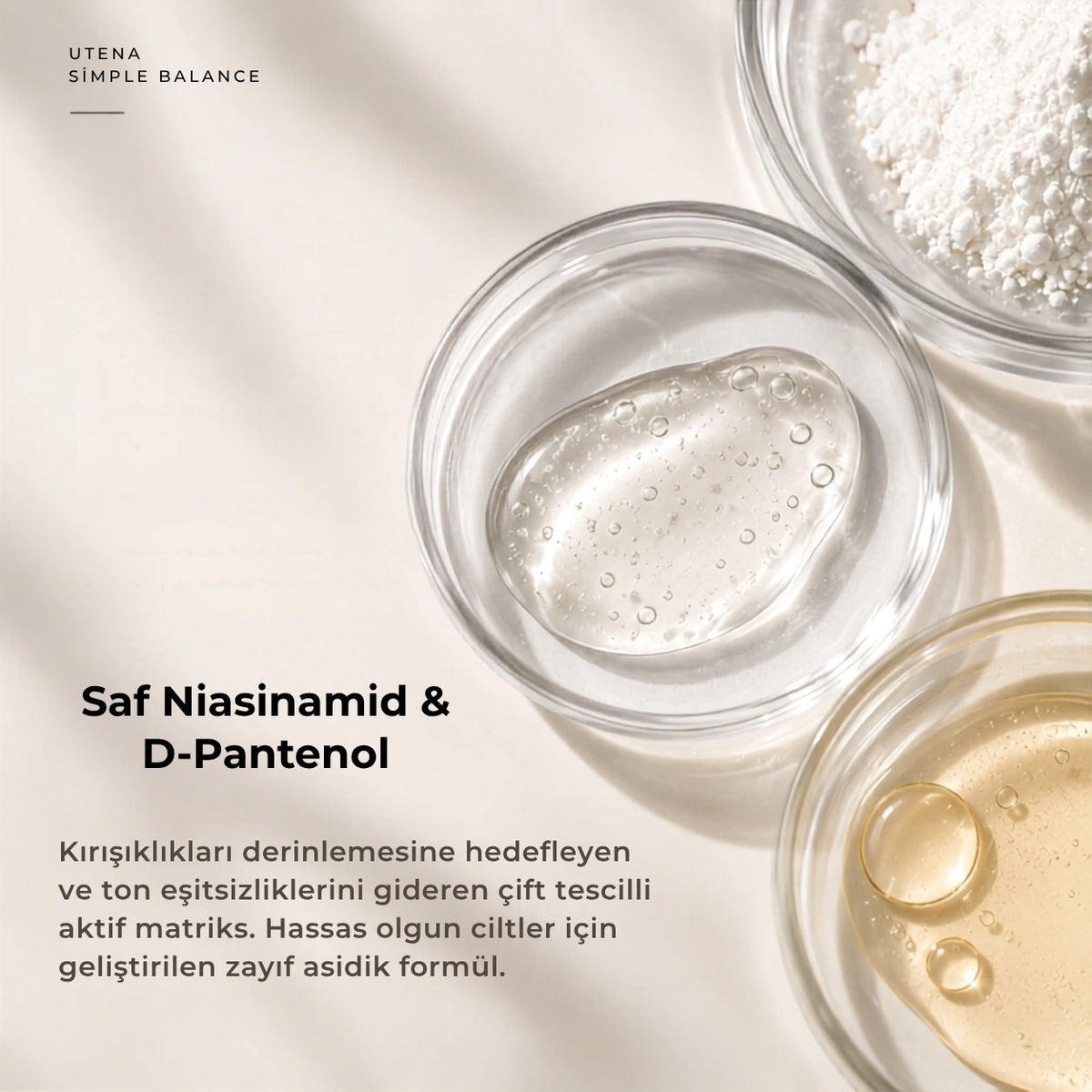 Wrinkle White Lotion içerikleri: niasinamid ve D-pantenol