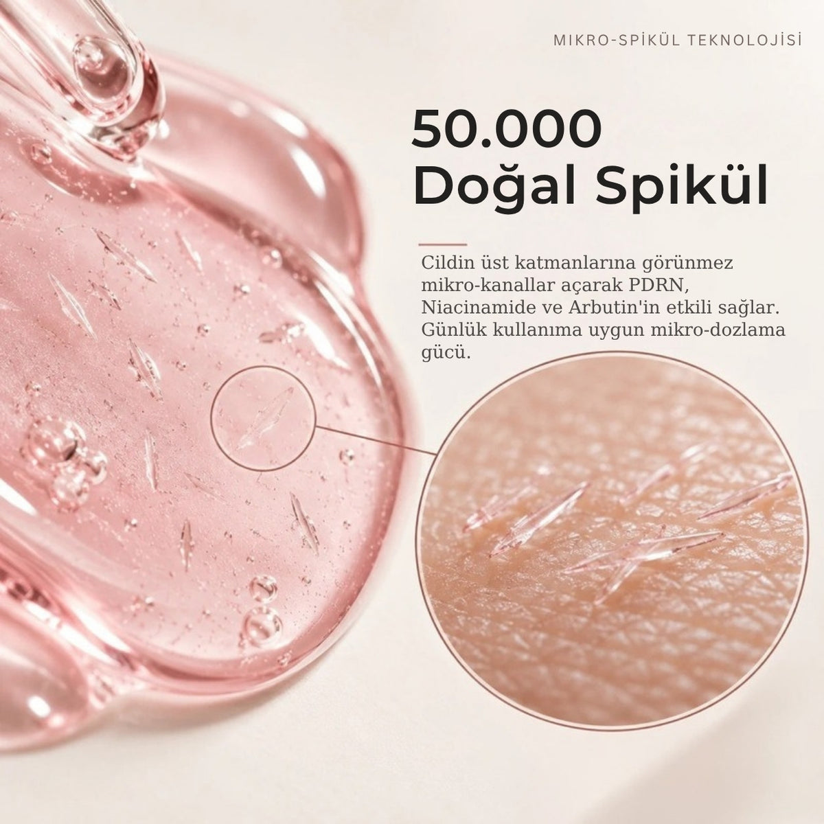 PDRN Shot 1000 Toning Essence 50.000 doğal spikül teknolojisi