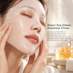 Golden Jelly Mask Royal Jelly yüze uygulanmış maske