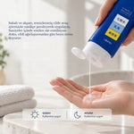 Simple Balance Whitening Lotion'ın sabah ve akşam uygulanması