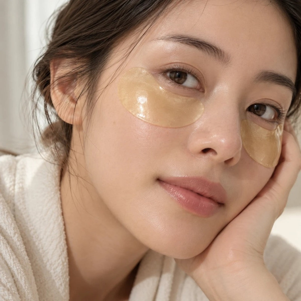 Vitacos Hydrogel Eye Patch uygulanmış model
