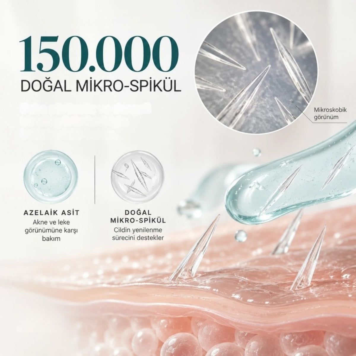 Needle Serum AZ 150.000 doğal mikro-spikül ve azelaik asit