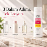 Simple Balance Firming Lotion CO: tonik, emülsiyon ve serum adımları tek losyonda