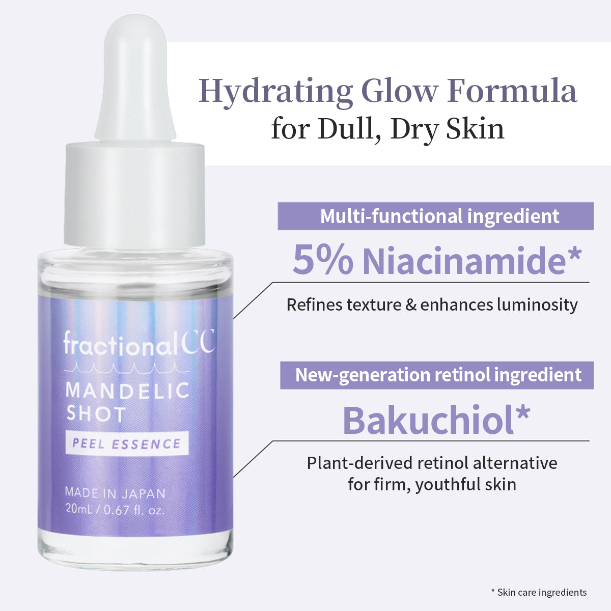 Japonya üretimi mandelik asit peeling esansı