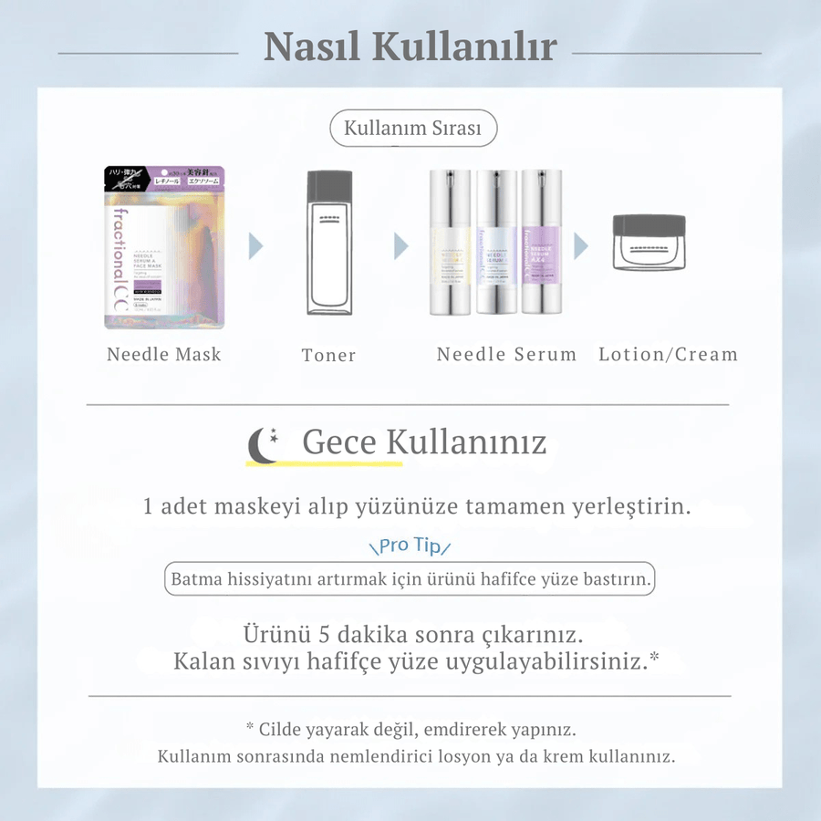 fractional CC - Needle Serum A Face Mask (6 adet) Cilt Bakımı - JBeautyTR