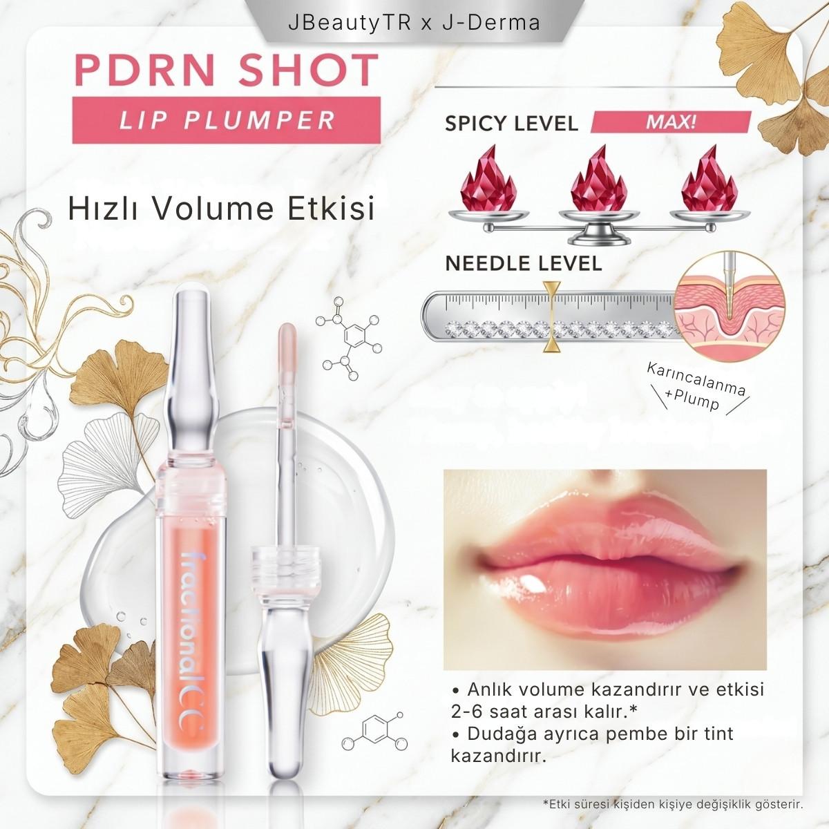 fractional CC - PDRN Shot Lip Plumper Cilt Bakımı - JBeautyTR